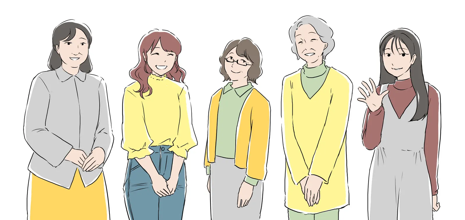 職員一同のイラスト